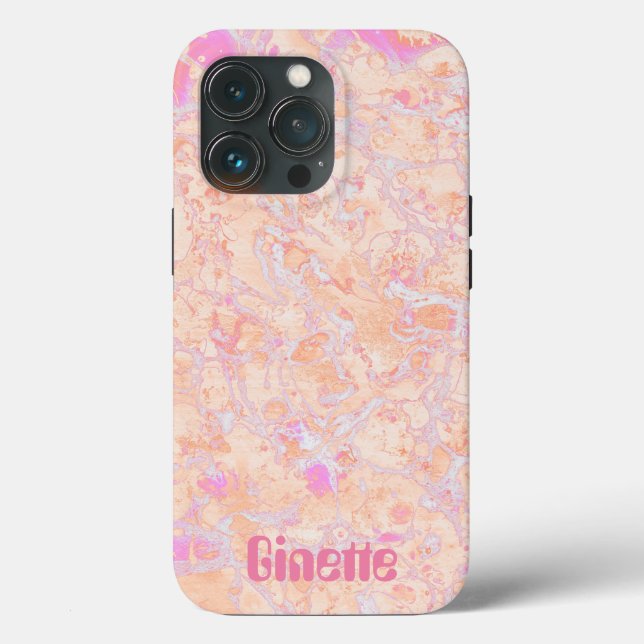 Editable Psychedelic Tie-Dye iPhone Case (Back)