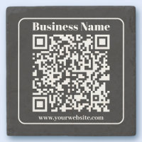 Editable QR code Black & White Retro Modern Style