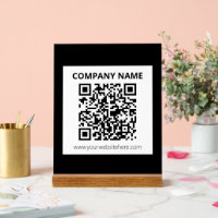 Editable QR code & Simple Customizable Design 