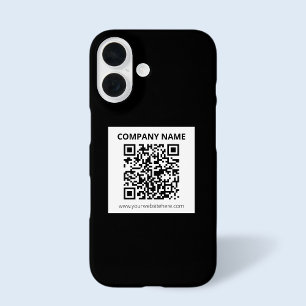 Editable QR code & Simple Customizable Design  iPhone 16 Case