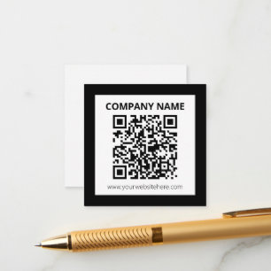 Editable QR code & Simple Customizable Design  Enclosure Card