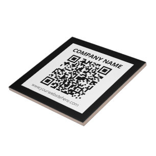 Editable QR code & Simple Customizable Design  Tile