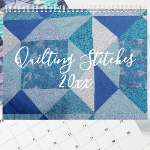 Editable Quilt Photography Full Year Calendar