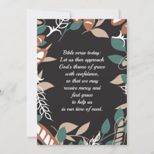 Editable quotes with bread pattern thank you card