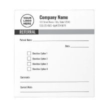 Editable Referral Notepad