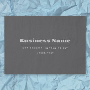 Editable Retro-Modern Text Template   Dark Grey  Tissue Paper