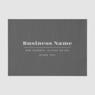 Editable Retro-Modern Text Template Dark Grey Tissue Paper