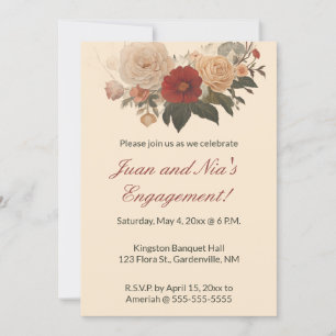 Editable Rose Garden Invitation