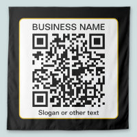 Editable Scannable QR code + Your Business Name