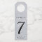 Editable Silver Crystal Table Number