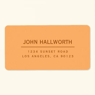 Editable Simple Return Label