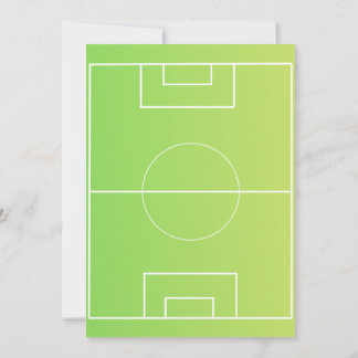 Editable soccer themed birthday invitation
