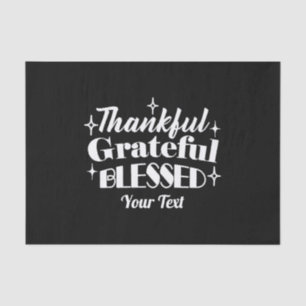 Editable Sparkling Thanksgiving Quote Design Tissue Paper