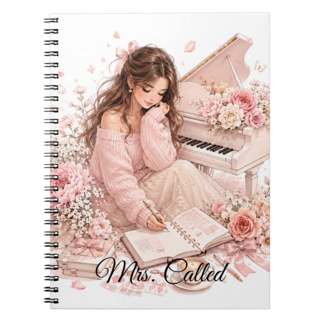 Editable Spiral Photo Notebook (Front)