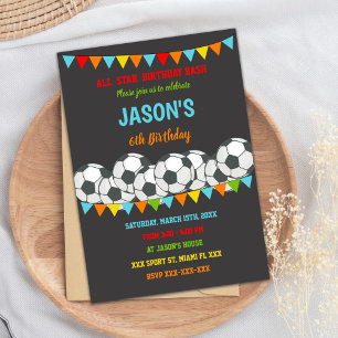 Editable Sports Party Invite for Kids