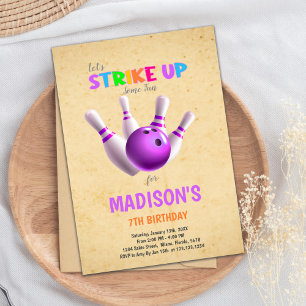 Editable Strike Party Invite for Boys or Girls