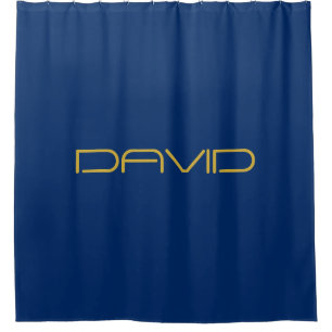 Editable Stylish Text   Gold & Navy Blue