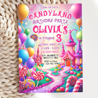 Editable Sweet Celebration Birthday Invitation