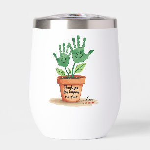 Editable Teacher Gift With Handprint Art