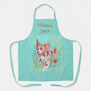 Editable Text Border Collie Apron