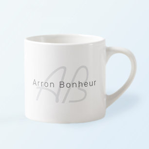 Editable Text for Business, Greeting or Name Espresso Cup