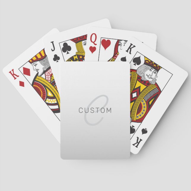 Editable Text for Business, Greeting or Name Playing Cards (Back)