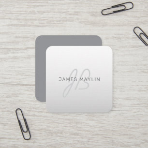 Editable Text for Business, Greeting or Name Square Business Card
