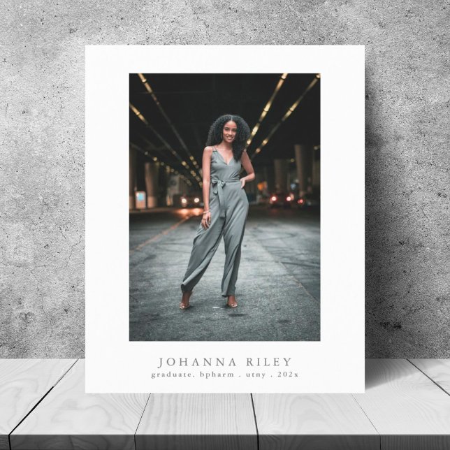 Editable Text Photo University Grad Announcement (Creator Uploaded)