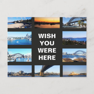 Editable text - Sydney Australia multi-photo Postcard
