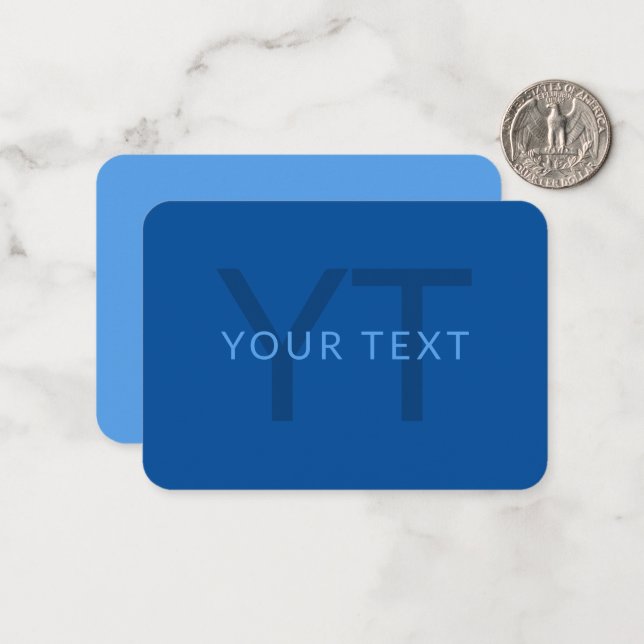 Editable Text Template for Monogrammed Name Etc. (Front/Back In Situ)