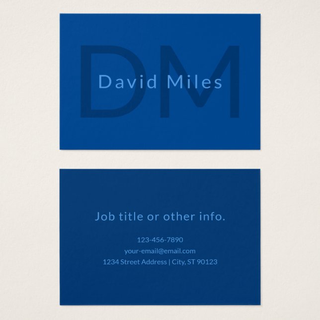 Editable Text Template for Monogrammed Name Etc. (Front & Back)