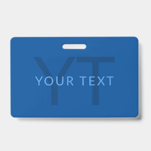 Editable Text Template for Monogrammed Name Etc. Badge