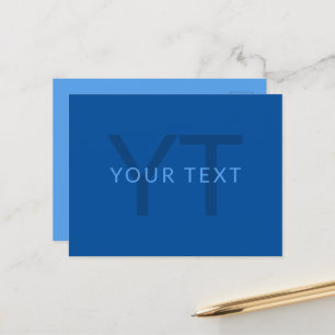 Editable Text Template for Monogrammed Name Etc. Postcard