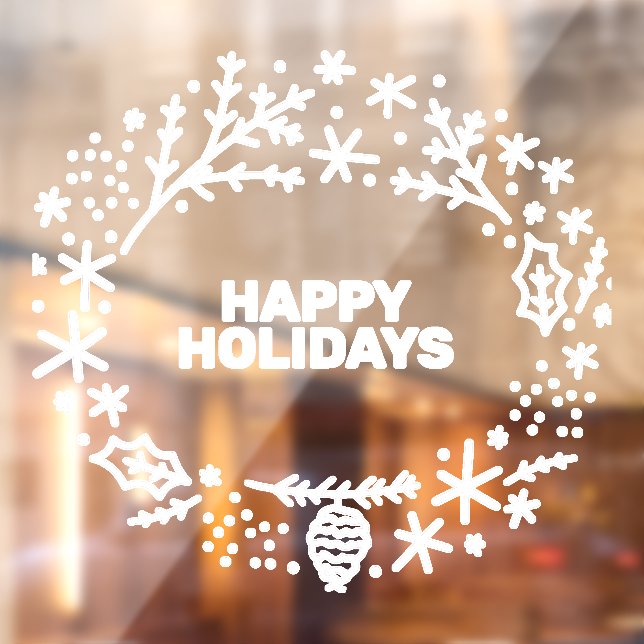 Editable Text Winter Frame Window Decal (Sheet 2)