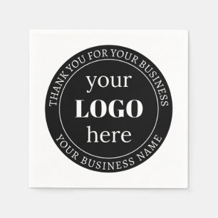 Editable Text & Your Logo or other Design  Napkin