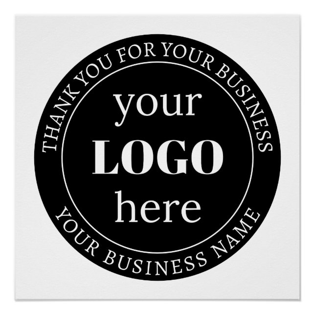 Editable Text & Your Logo or other Design  Poster (Front)