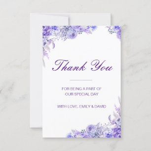 Editable Thank You Card, Custom Wedding Card