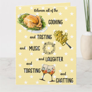 Editable Thanksgiving Dinner Blessings Card