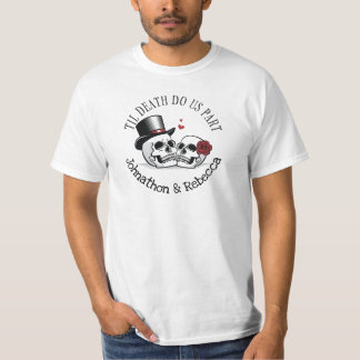 Editable Til Death Do Us Part Wedding T-Shirt