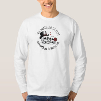 Editable Til Death Do Us Part Wedding T-Shirt