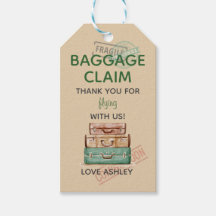 Editable Travel Theme Babyshower Thank You Tag