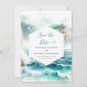 Editable Unique Nautical Wedding Save The Date