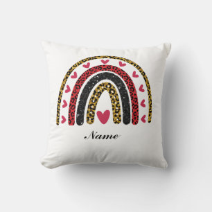 Editable Valentine Pillow: Love's Rainbow for  Throw Pillow