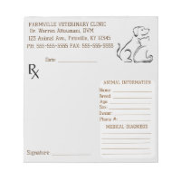 Editable Veterinary Prescription