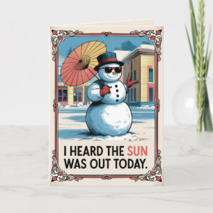 EDITABLE Vintage Funny Christmas Card