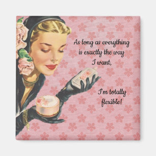 Editable Vintage Sarcastic Lady Magnet