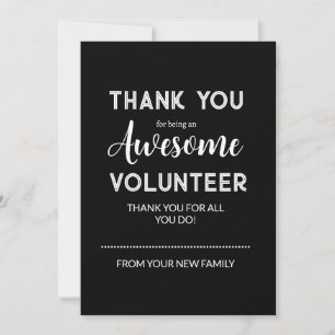 Editable Volunteer Appreciation Gift Tag  Holiday Card