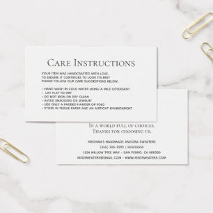 Editable Washing Care clothing packaging