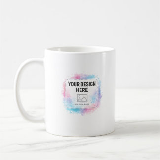 Editable Watercolor Design Template – Your Design Coffee Mug