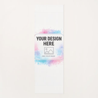 Editable Watercolor Design Template – Your Design Yoga Mat